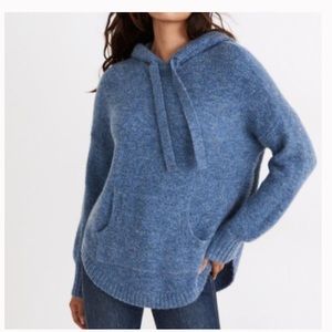 Madewell Blue Wilmington Hooded Sweater